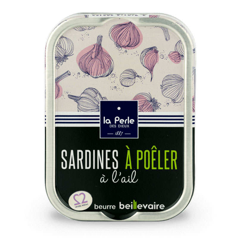 Sardines à poêler à l'ail et au beurre de baratte Beillevaire - La Perle des Dieux