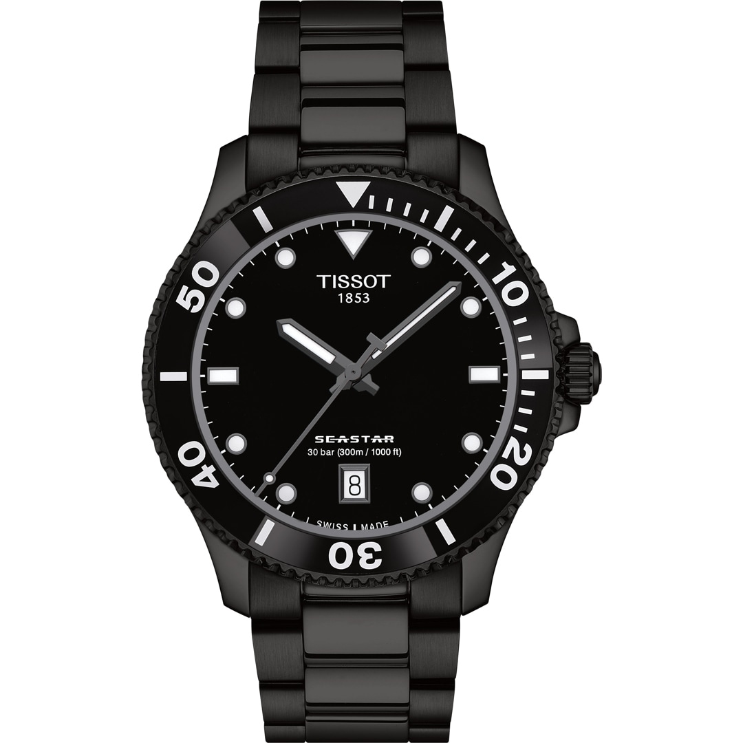 Tissot Seastar 1000 40mm Schwarz