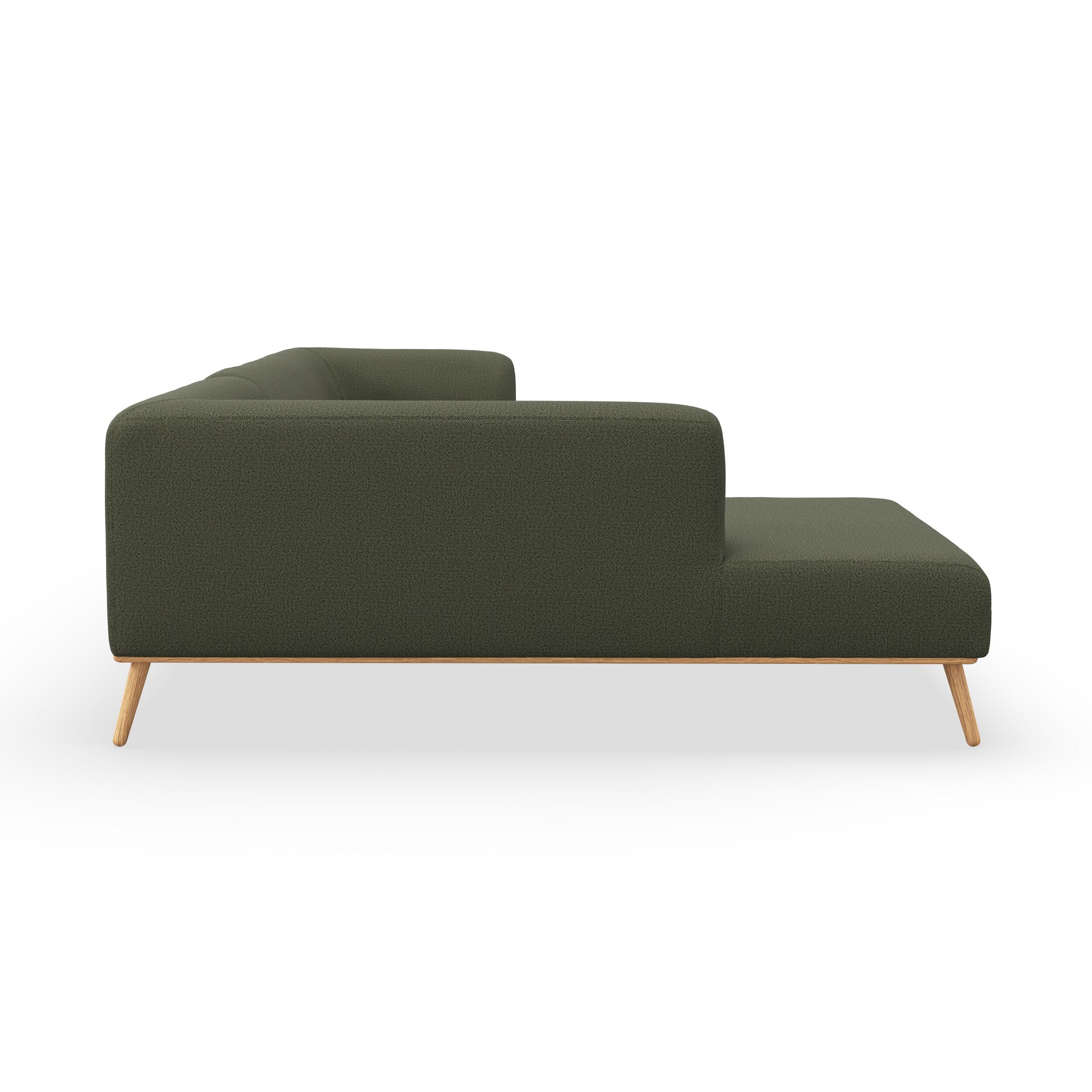 Land venstrevendt hjørnesofa med pufafslutning
