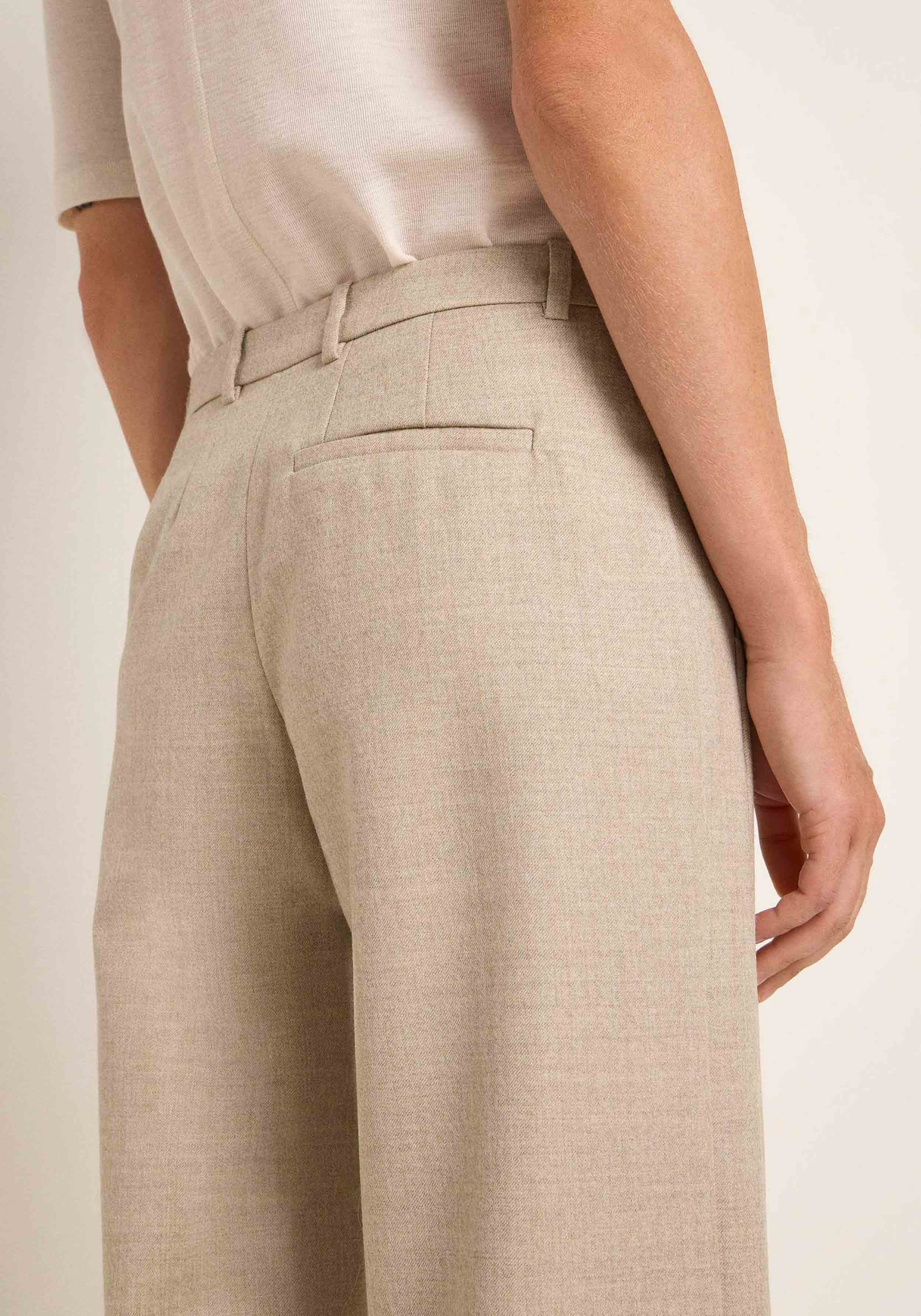 Lanius Marlenehose Beige Melange