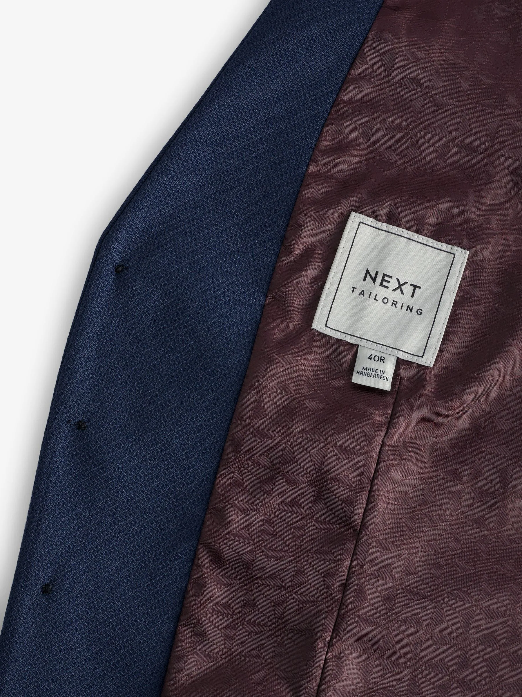 Helderblauw - Herenvest met textuur