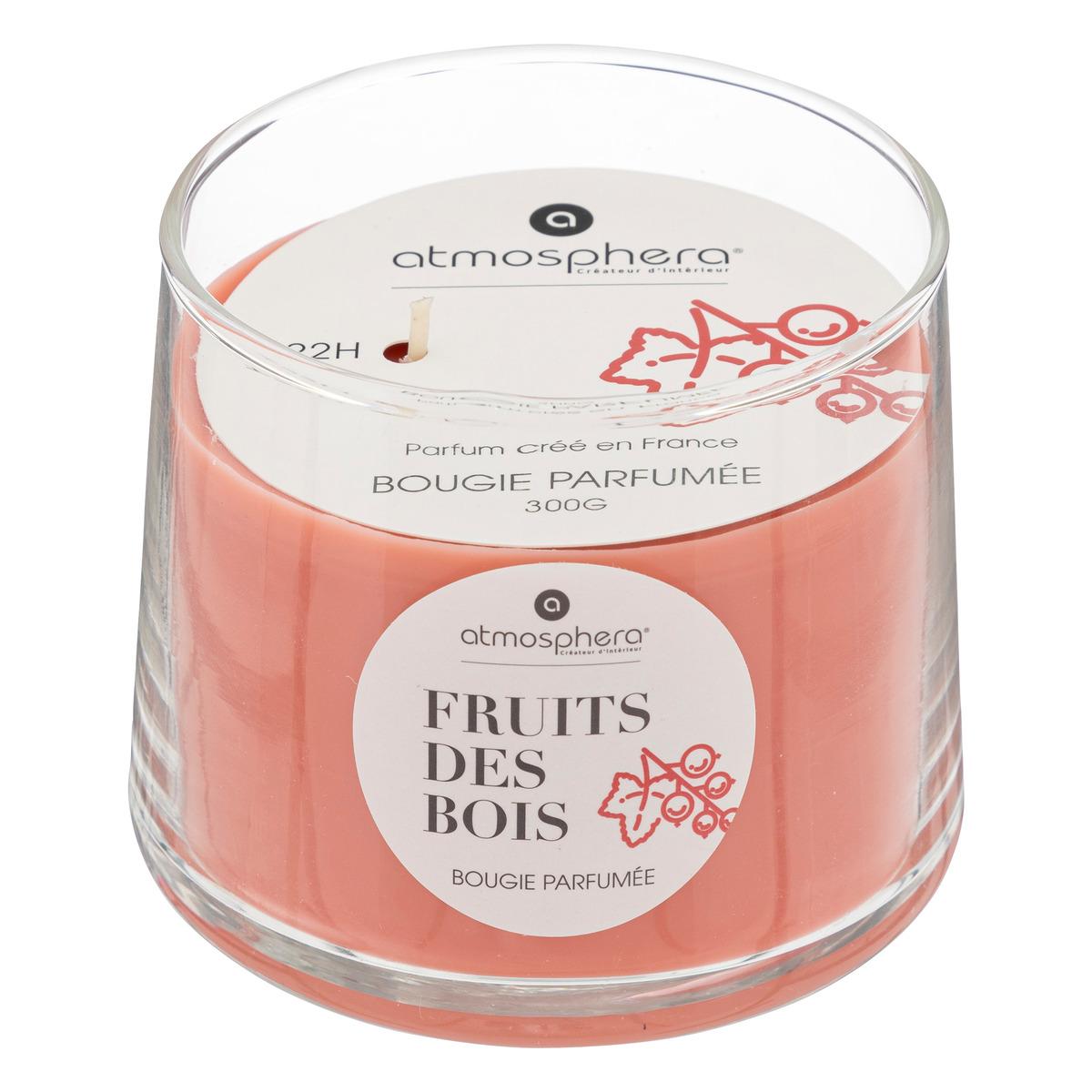 BOUGIE PARFUMEE VERRE IZOR FRUIT DES BOIS 300G