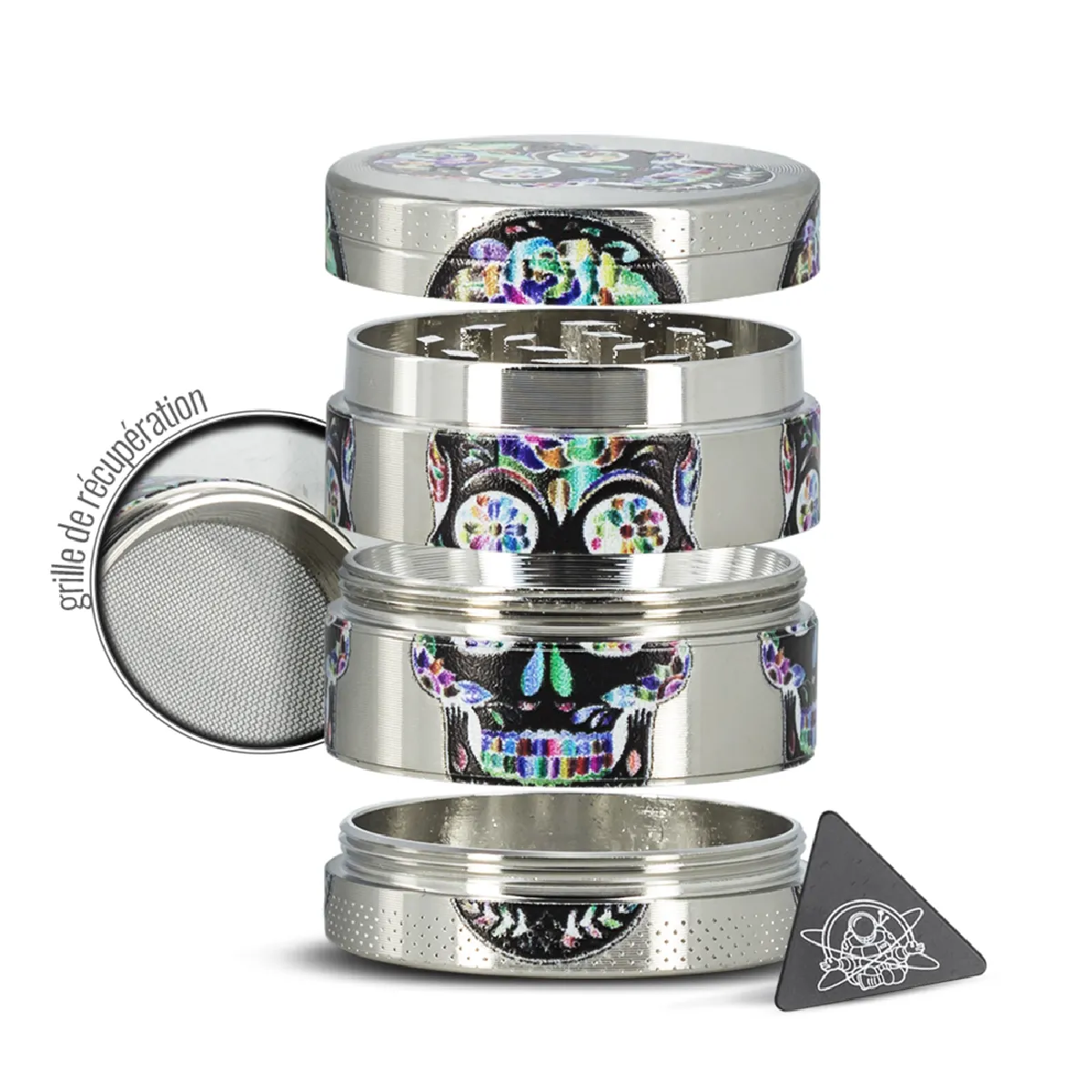 Grinder Skull Modèle 1 - Chrome