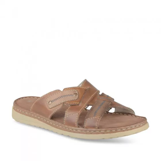 Mules COGNAC MEGIS CASUAL