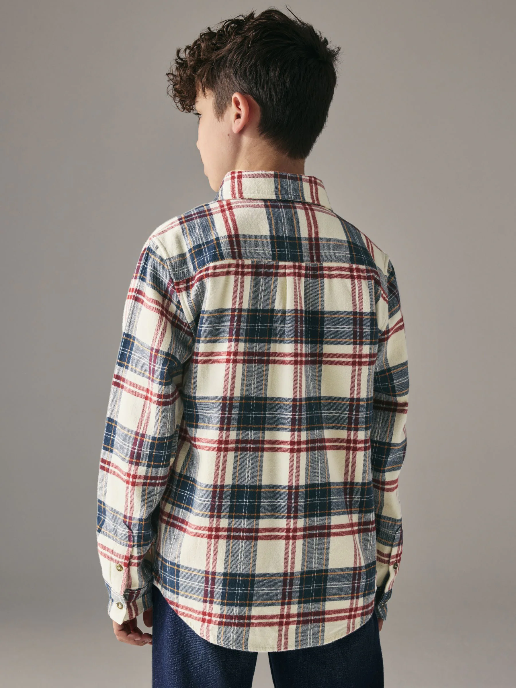 Wit - Geruit Superdry hemd