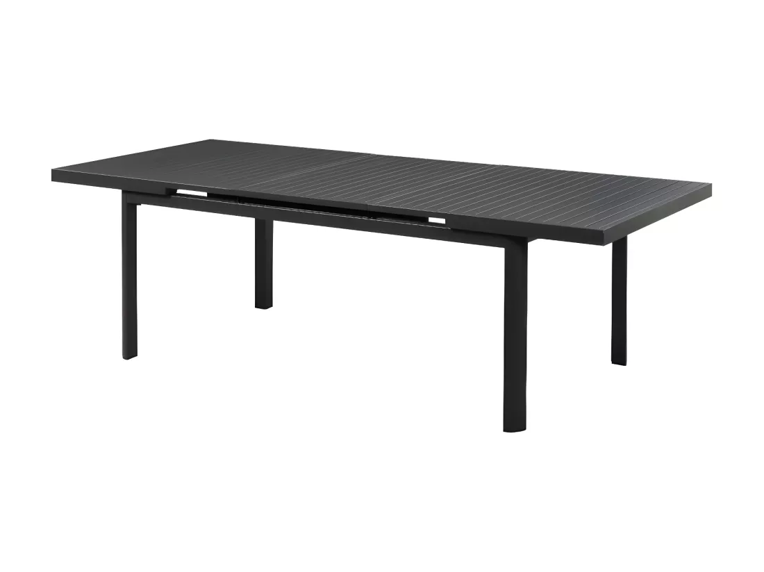 Table de jardin extensible en aluminium L.180/240cm - Anthracite - NAURU de MYLIA