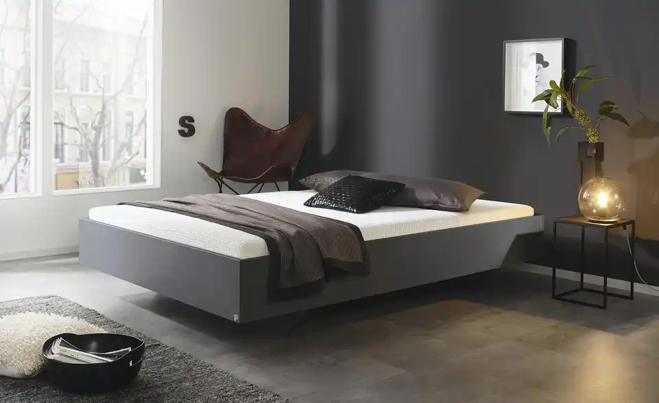 Futonbett Phoenix Grau 120 cm
