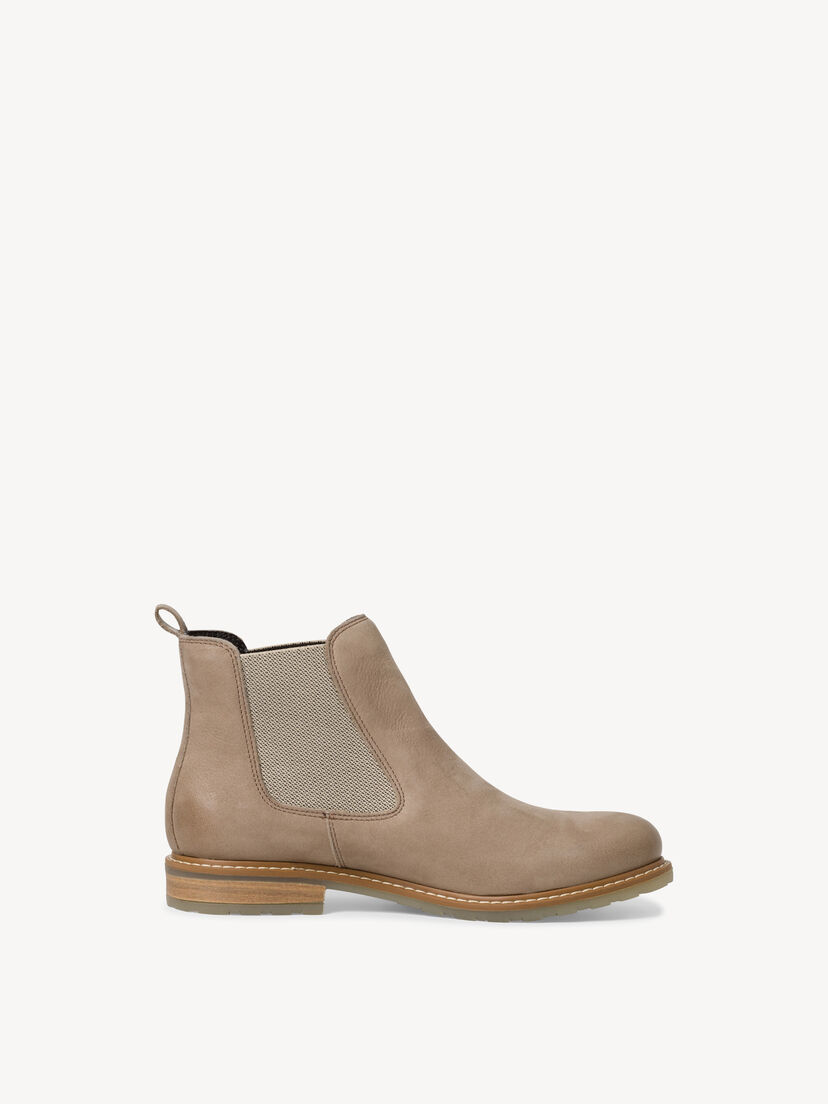 Leren Chelseaboot - beige