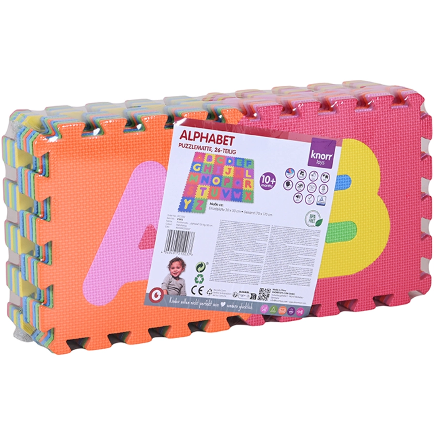 knorr toys® Puzzlematte Alphabet, 26 tlg.