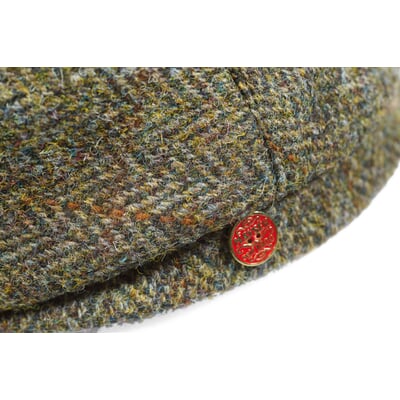 Herrenmütze Harris-Tweed, Braunmelange