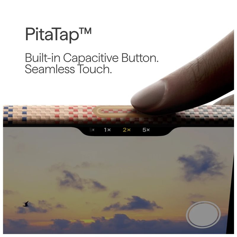 iPhone 17 Pro MagEZ Fushion Weaving MagSafe Aramid Schutzhülle (KI1702SP) - Sunset (Rot / Schwarz)