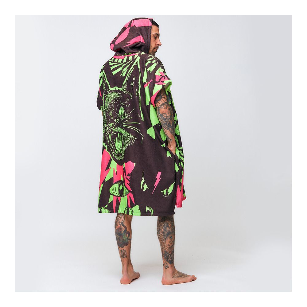 After Essentials WILDCAT - Poncho acid green