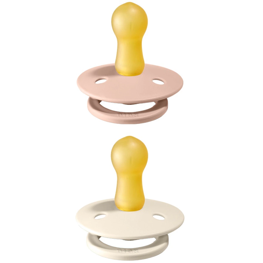 BIBS® Schnuller Colour Ivory  Blush 6-18 Monate, 2 Stk.