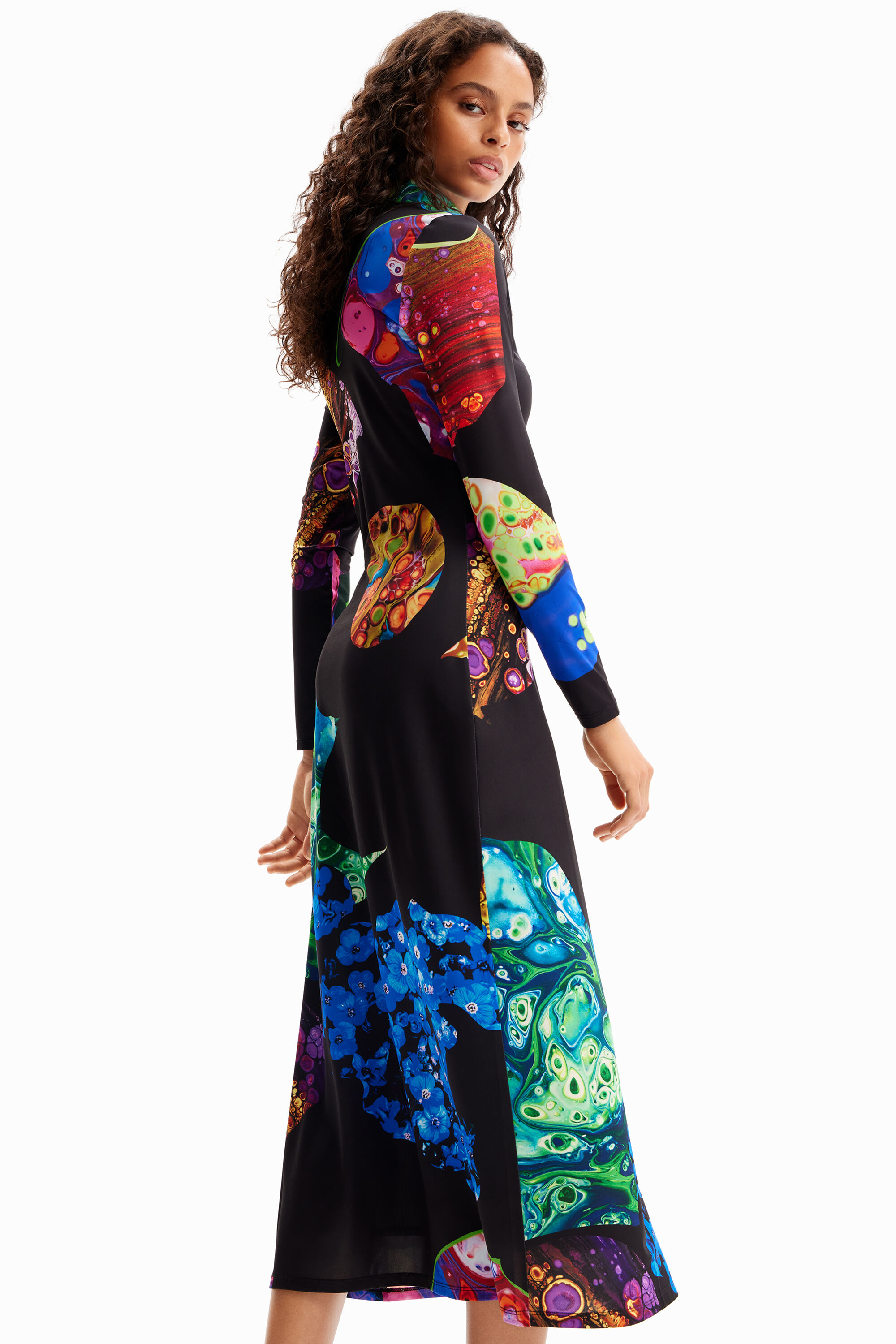 Vestido midi mineral M. Christian Lacroix