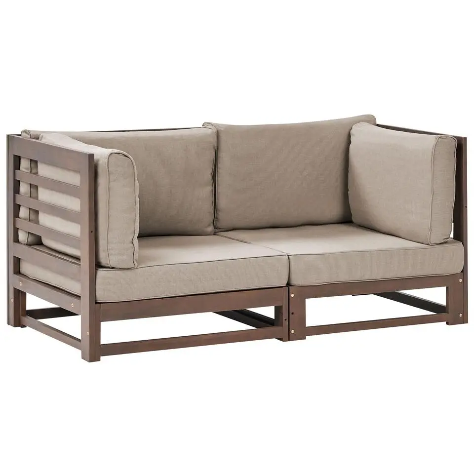 TRANI - Loungebank - Donkere houtkleur - Acaciahout