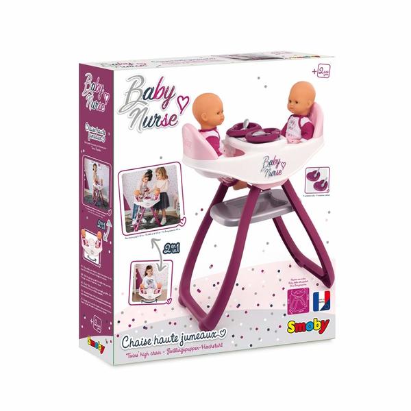 Baby nurse - chaise haute jumeaux - transformable en bascule - + 4 accessoires inclus