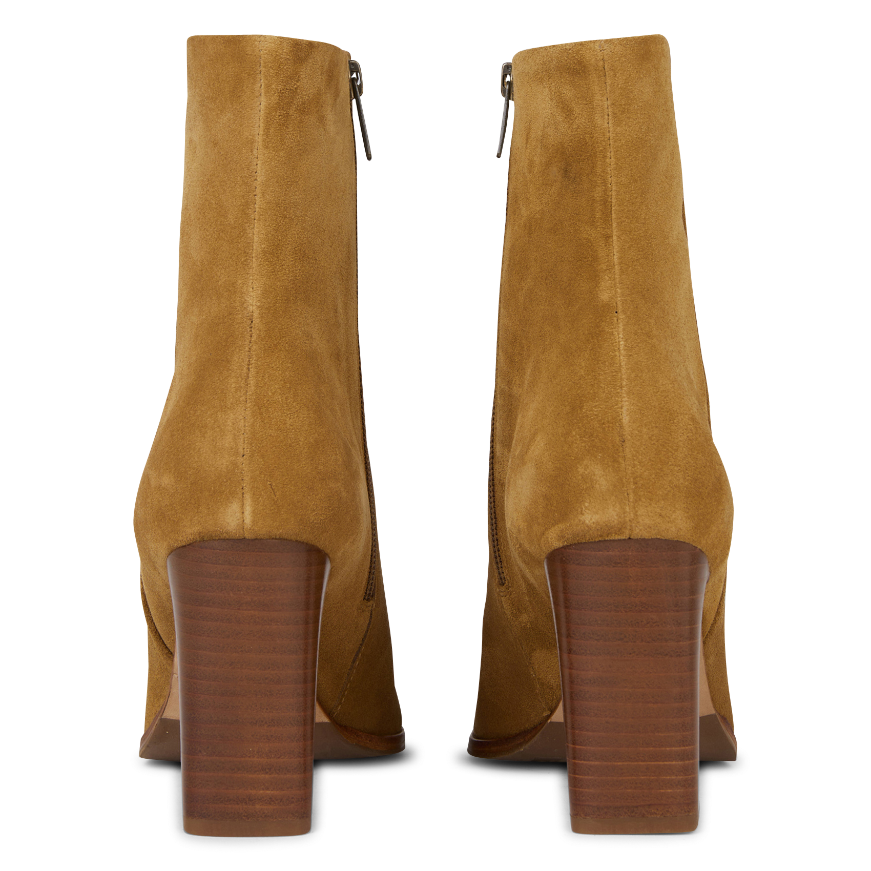 MAY - Bottines à talons en cuir | Marron