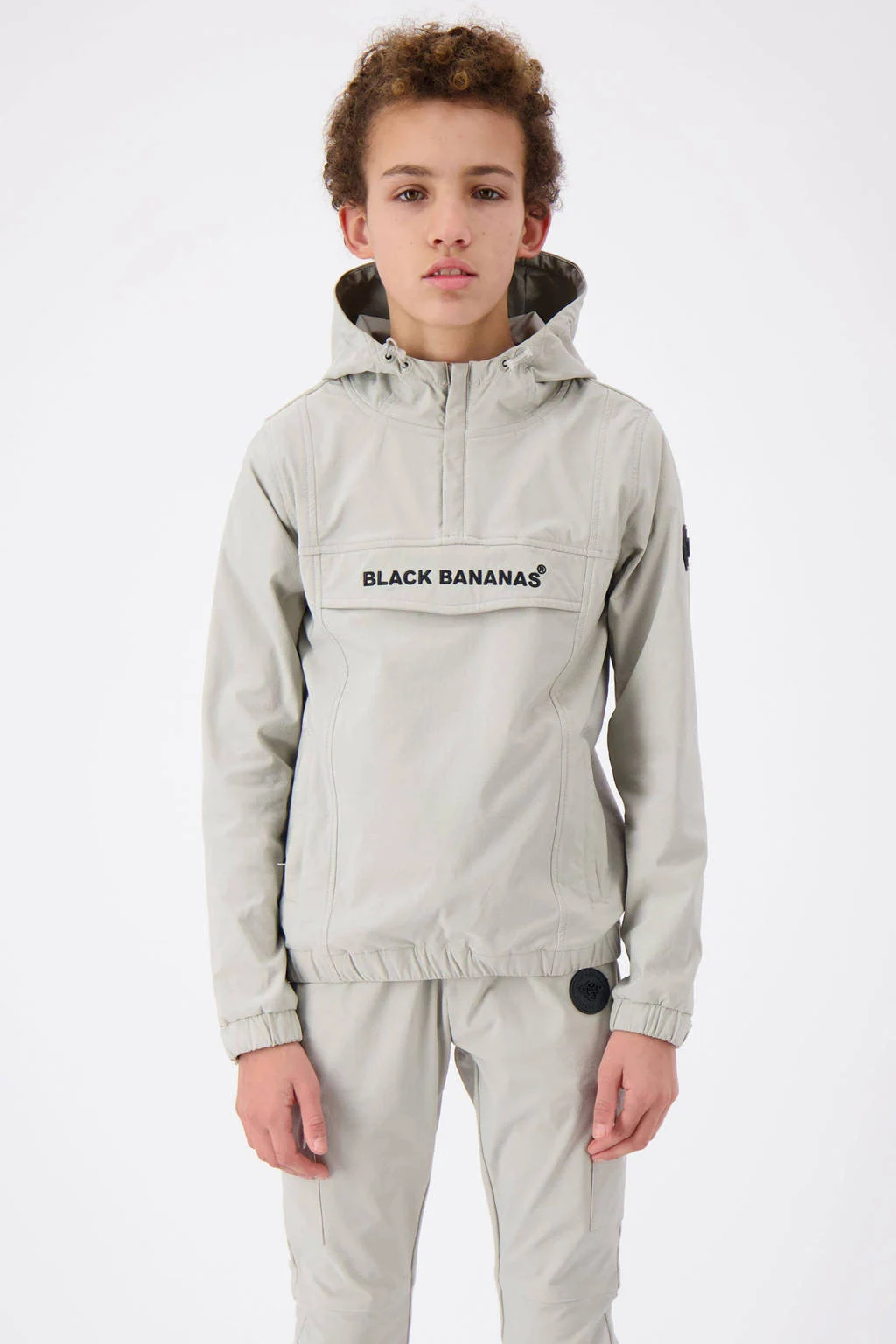BLACK BANANAS anorak zomer grijs