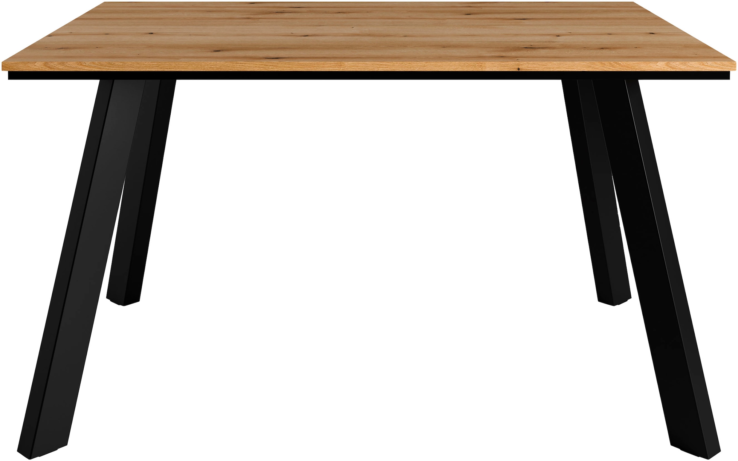 GOODproduct Essgruppe »Genf Tischgruppe, Esstisch plus 4 Stühle« Set, Otto's DAUERTIEFPREIS, 5 Stk. tlg. Küchentisch, 4 Stühle, moderne Tischplatte in eiche/schwarz