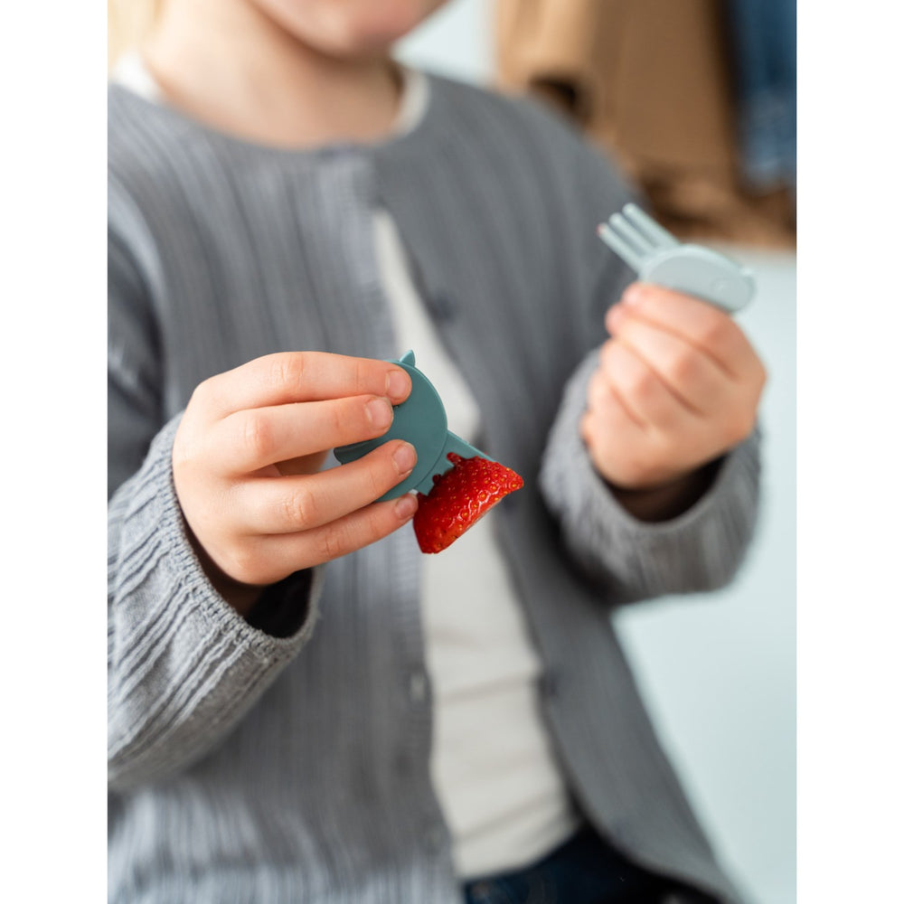 Køb DonebyDeer Blue Tiny Farm Tiny Madkasse Med Snack Picks