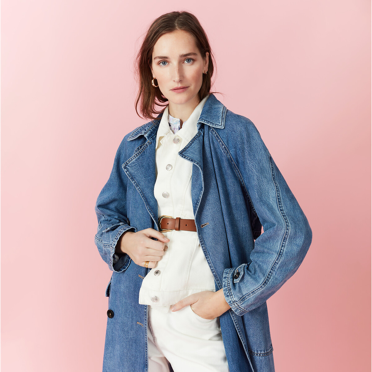 COLEÇÕES LA REDOUTE<br>Cinto de couro estilo western