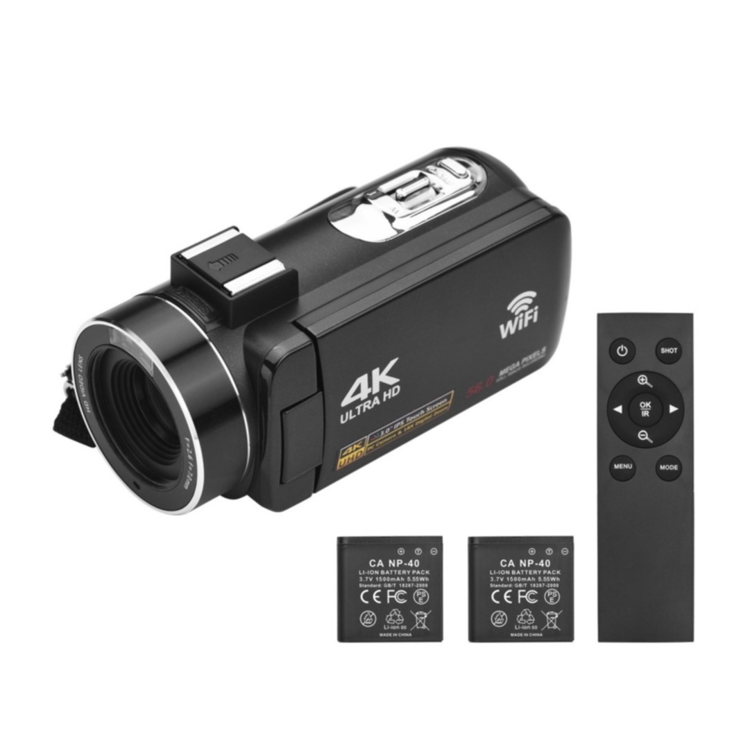56MP UltraHD 4K Camcorder Videokamera mit 3
