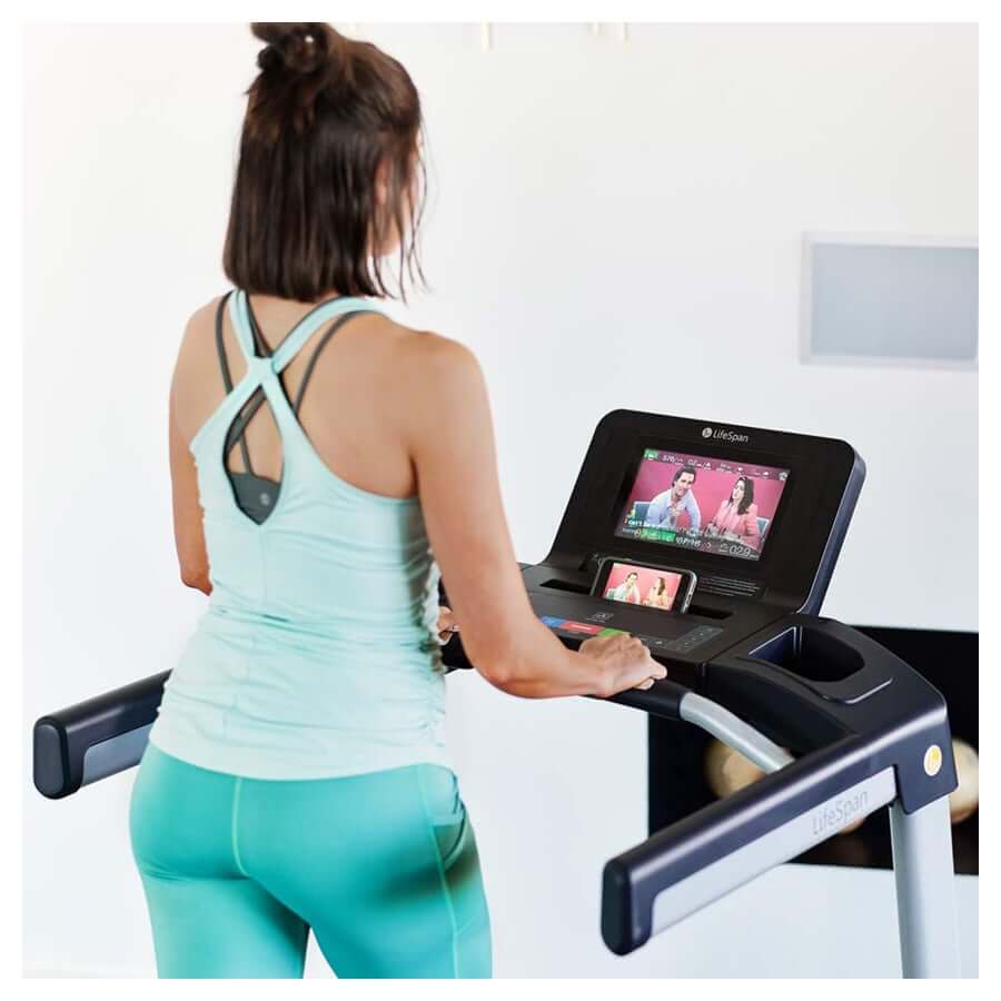 Esteira dobrável para uso doméstico com inclinação, esteira dobrável para exercícios em casa, esteira elétrica para caminhada com 15 programas predefinidos ou ajustáveis, capacidade de 113 kg (250 lb), MP3 (preta, 1 unidade)