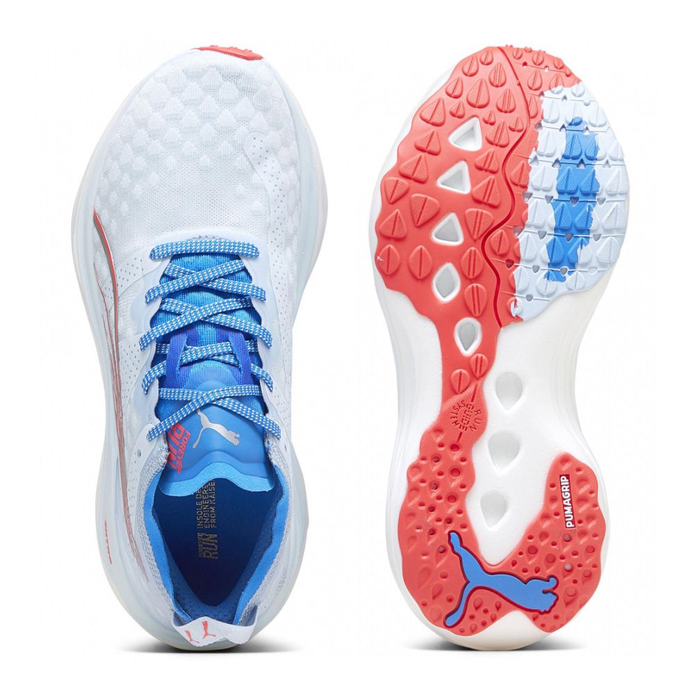 Puma FOREVERRUN NITRO - Chaussures running Femme icy blue/ultra blue/fire orchid