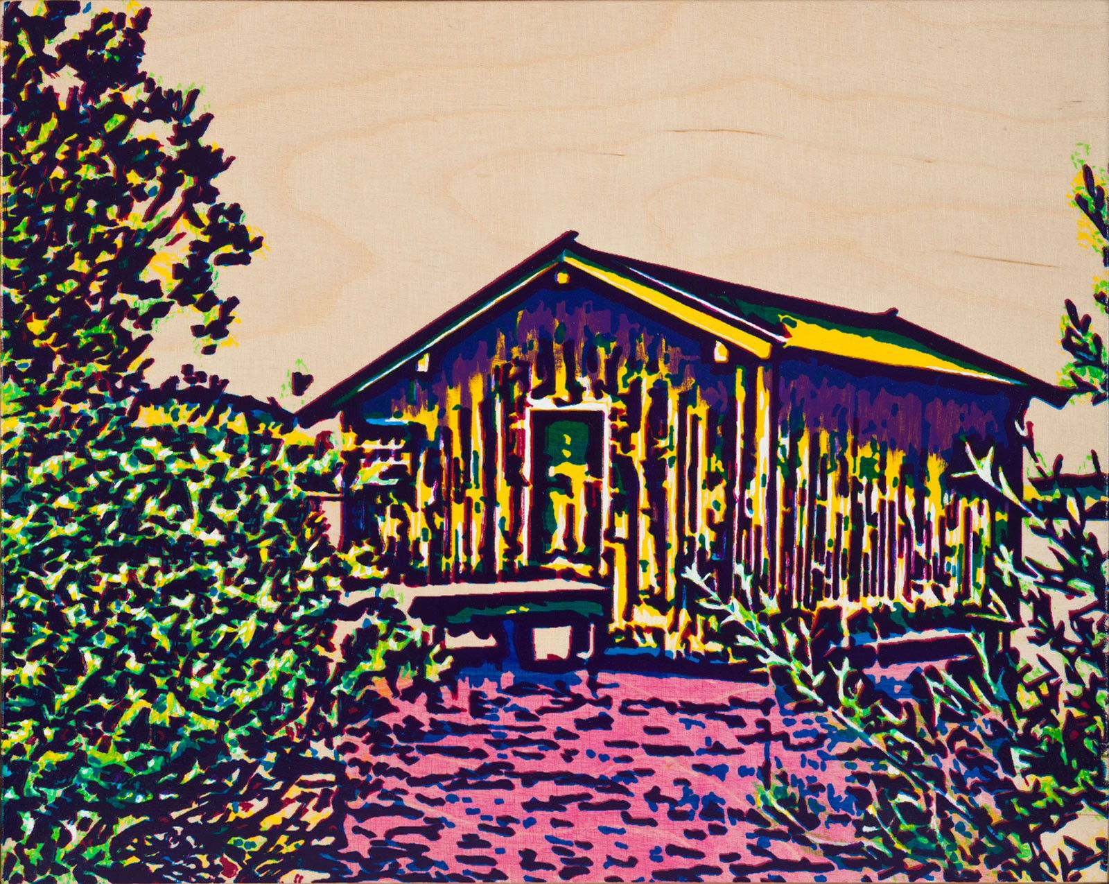 yellow paradise house by Harald Klemm - Limited Edition. Edition of: 100. Signed.