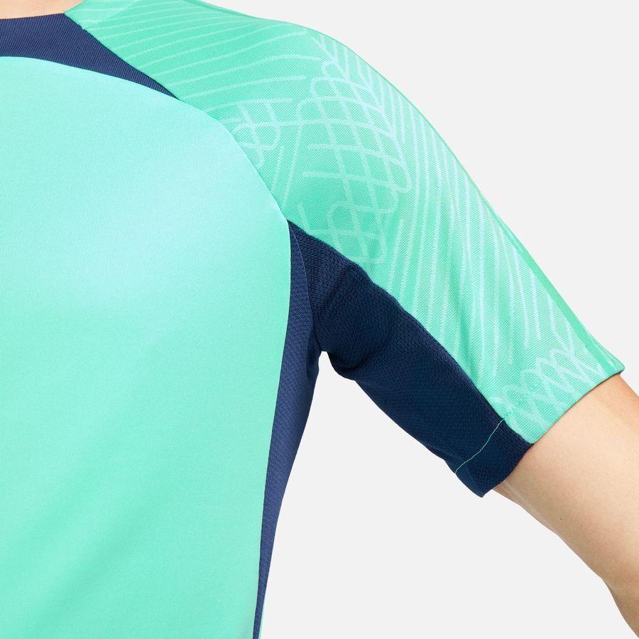 Nike T-shirt d'Entraînement Dri-FIT Strike Peak Ready - Turquoise/Bleu Marine/Blanc