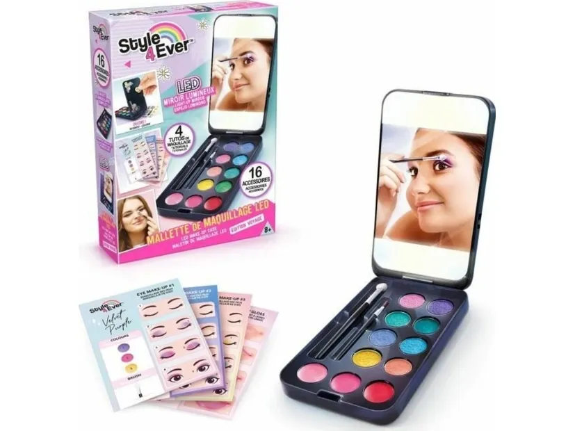 Style 4 Ever Mini Makeup Etui med LED-Lys