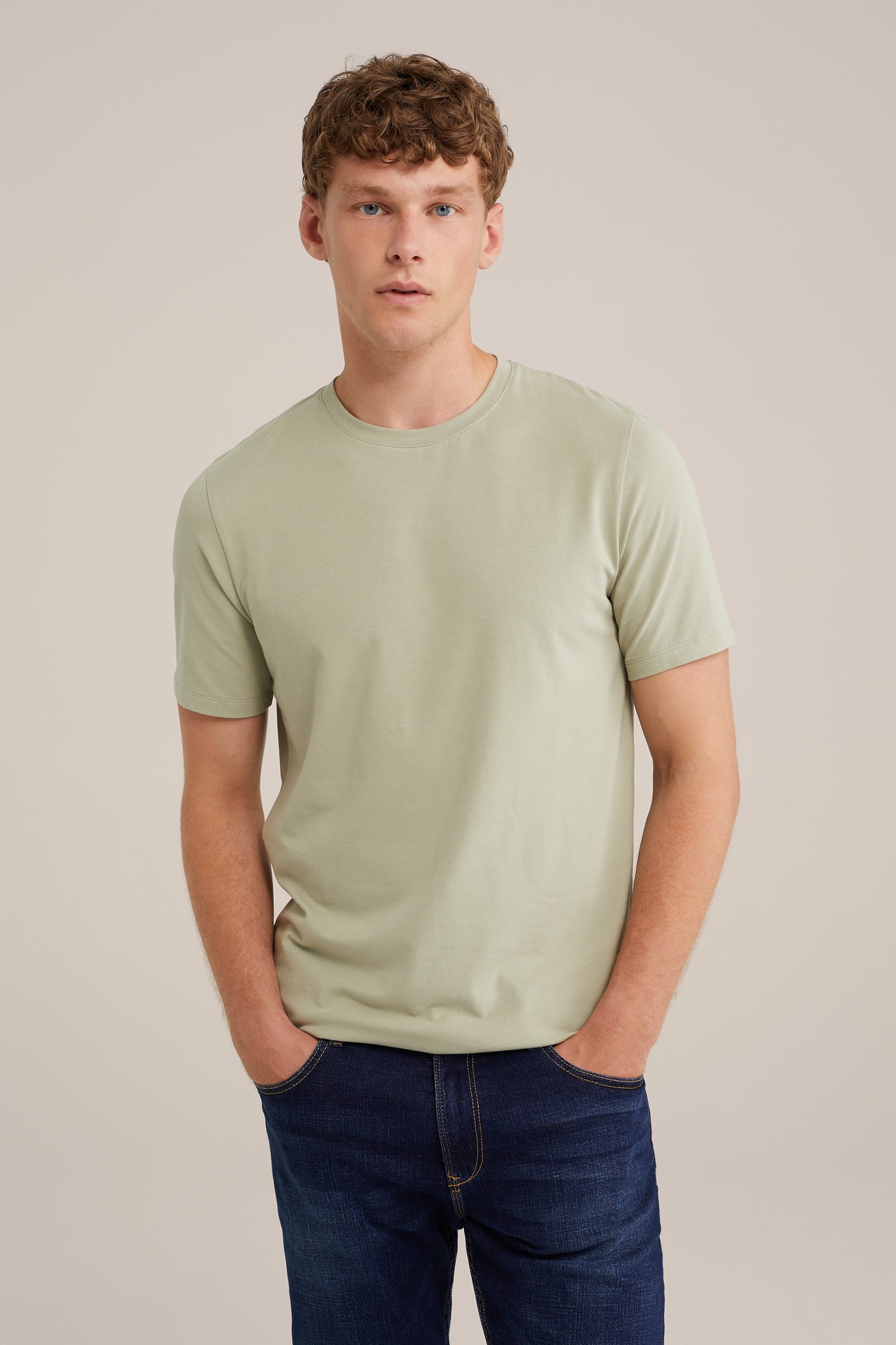 T-shirt WE Fashion Lichtgroen