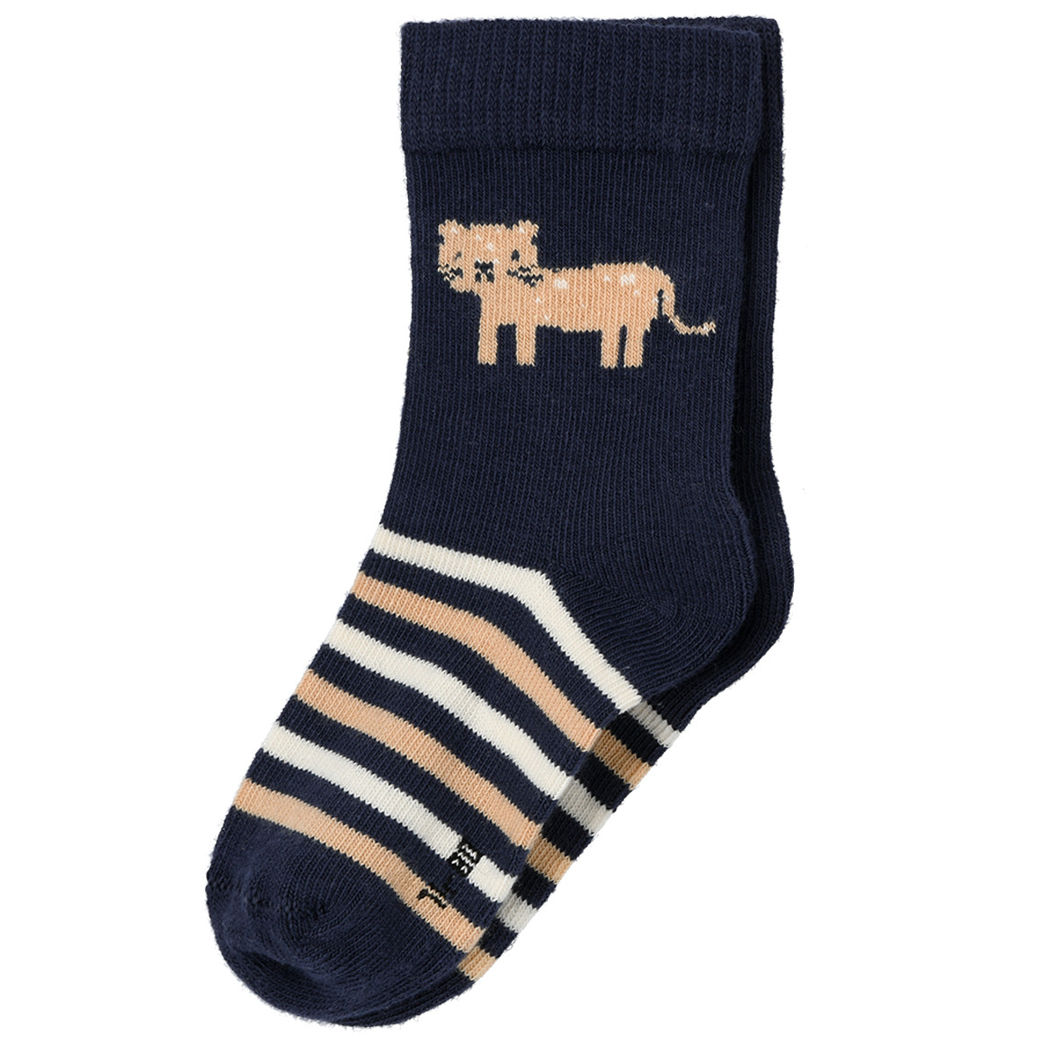 Topomini Pure Collection 3 Paar Baby Socken in verschiedenen Dessins creme / dunkelblau / hellbeige