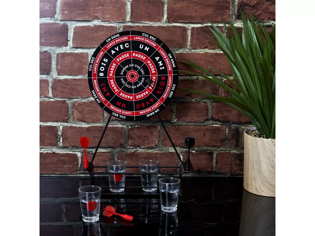 Jeu à boire fléchettes avec cibles