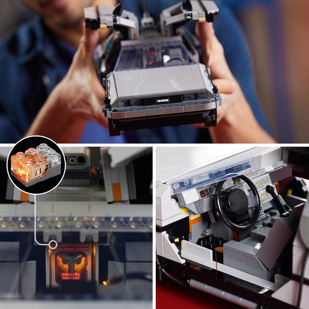 LEGO Icons 10300 Zurück in die Zukunft Zeitmaschine DeLorean Auto Set