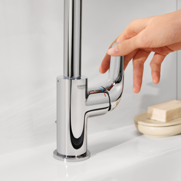 Grohe Wastafelmengkraan Swift L-size  met Waste Chroom