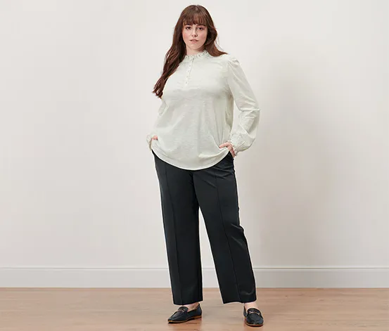 Langarmshirt mit Rüschen