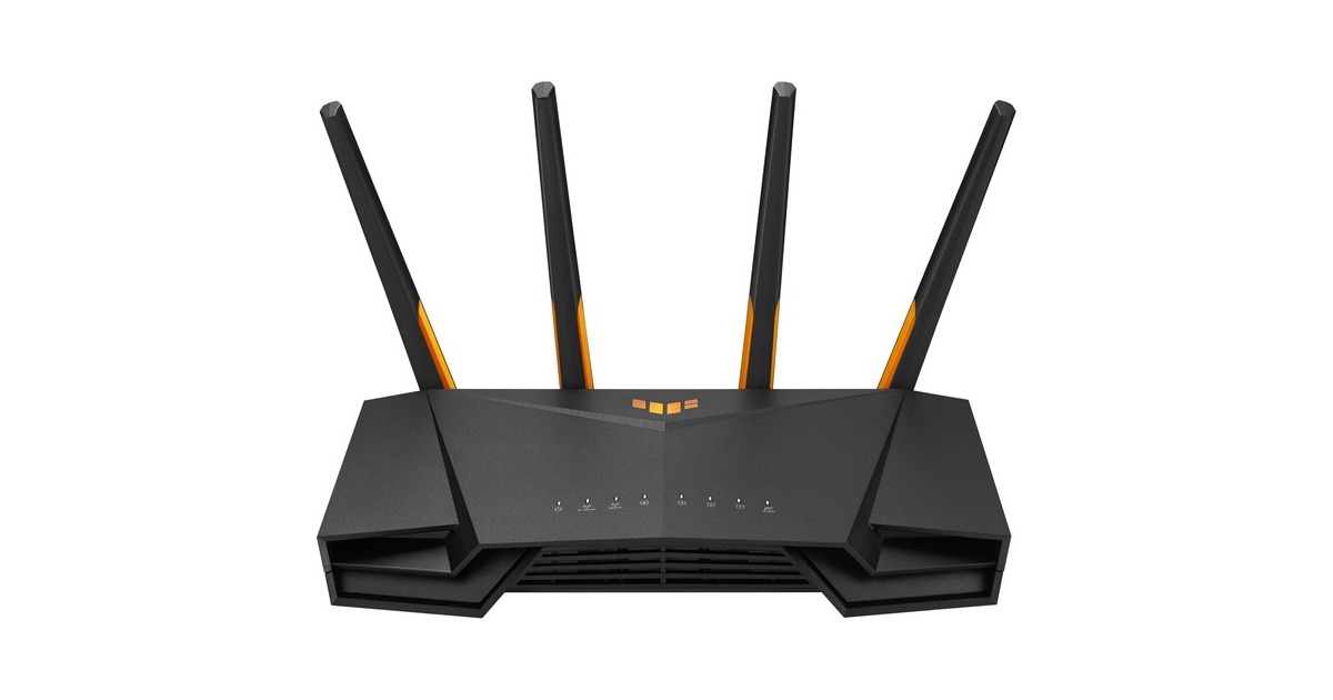 ASUSTUF Gaming AX4200 dual-band WiFi 6 Gaming Router mesh router  (Zwart/oranje, Wi-Fi 6, 2.5 Gb-Lan, AiMesh)