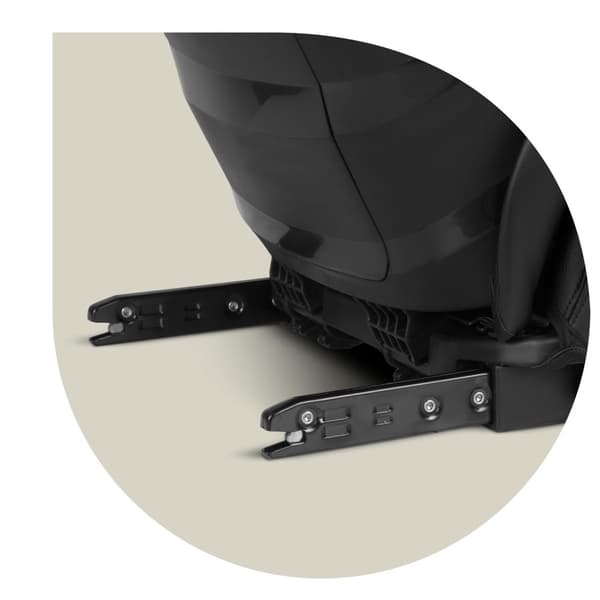 Bilstol Nukido Louis sort/rød 15-36 kg ISOFIX