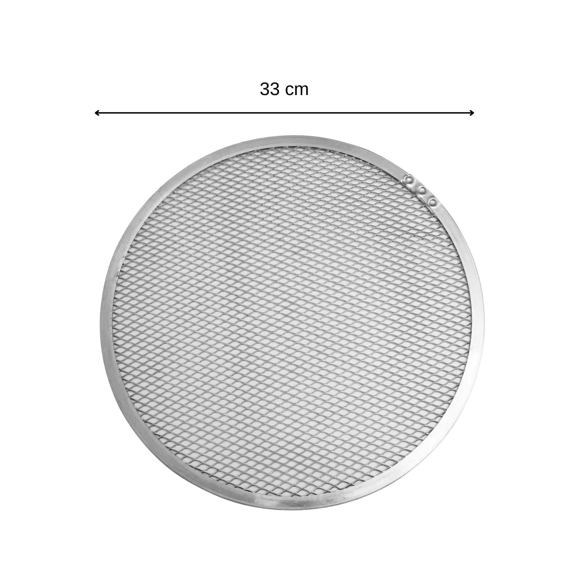 Plaque à pizza surgelée perforée en alu 33 cm FM Professional