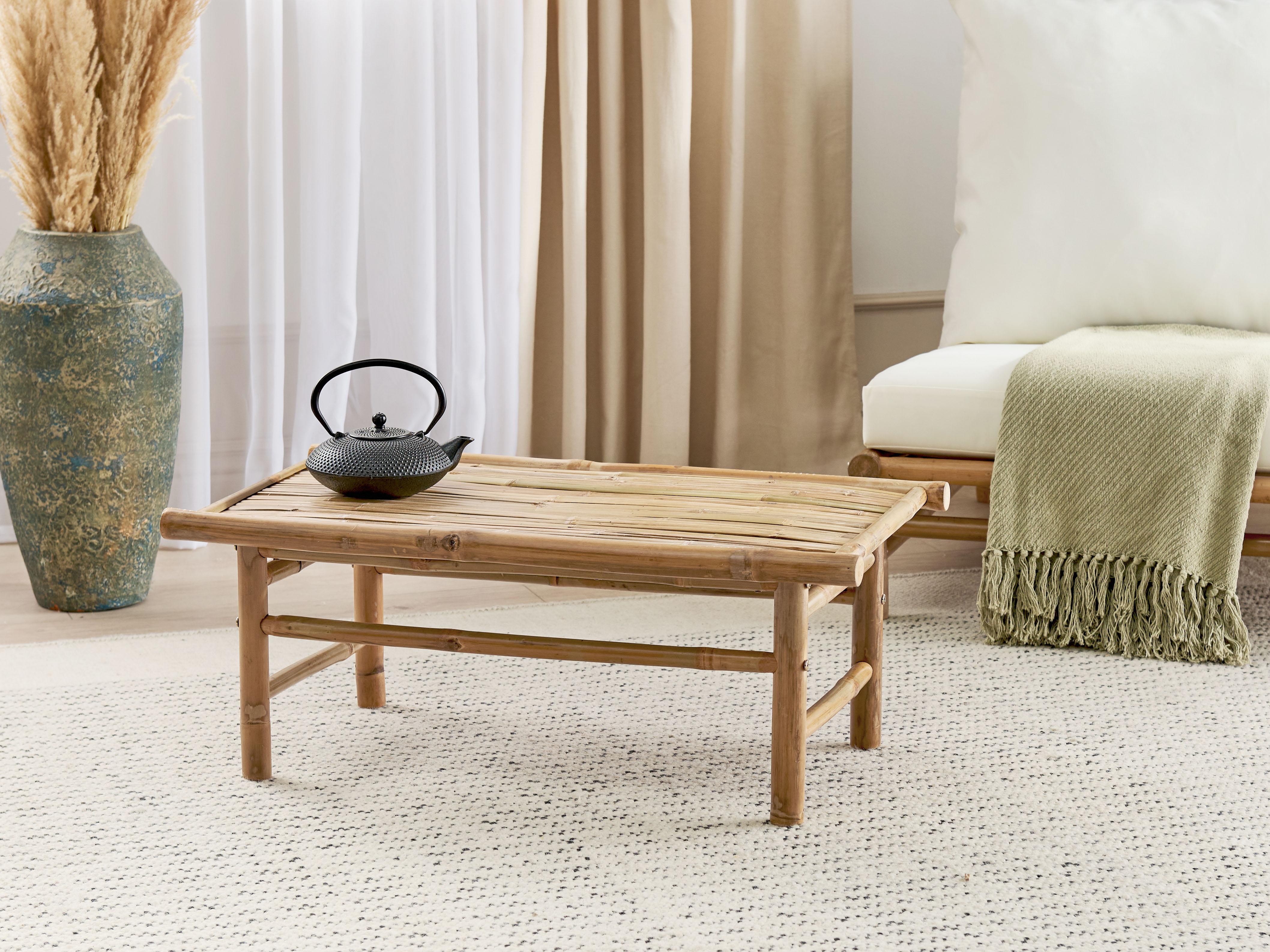 Tuin salontafel TODI 45 cm 80 cm Bamboehout Bruin