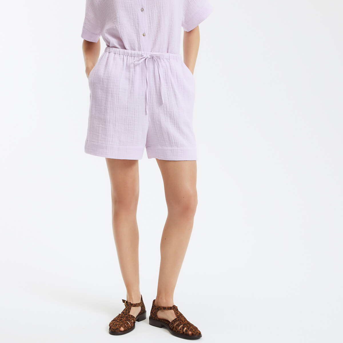 COLEÇÕES LA REDOUTE<br>Shorts Tetra, cintura elástica