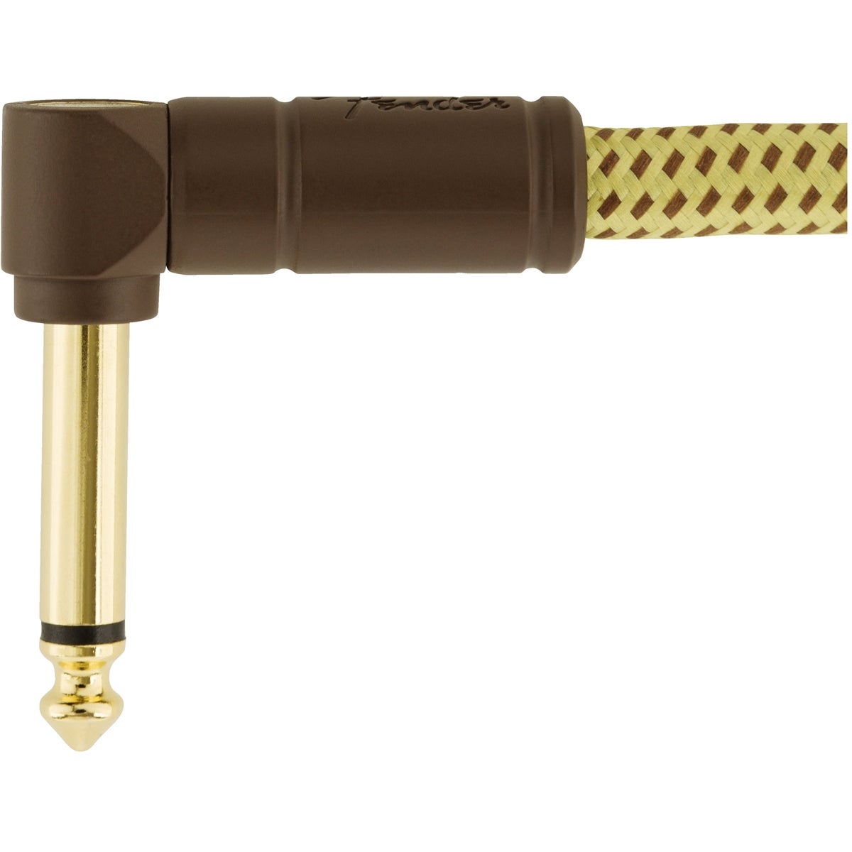 Fender Deluxe Cables instrumentkabel 5.5m geel recht+haaks
