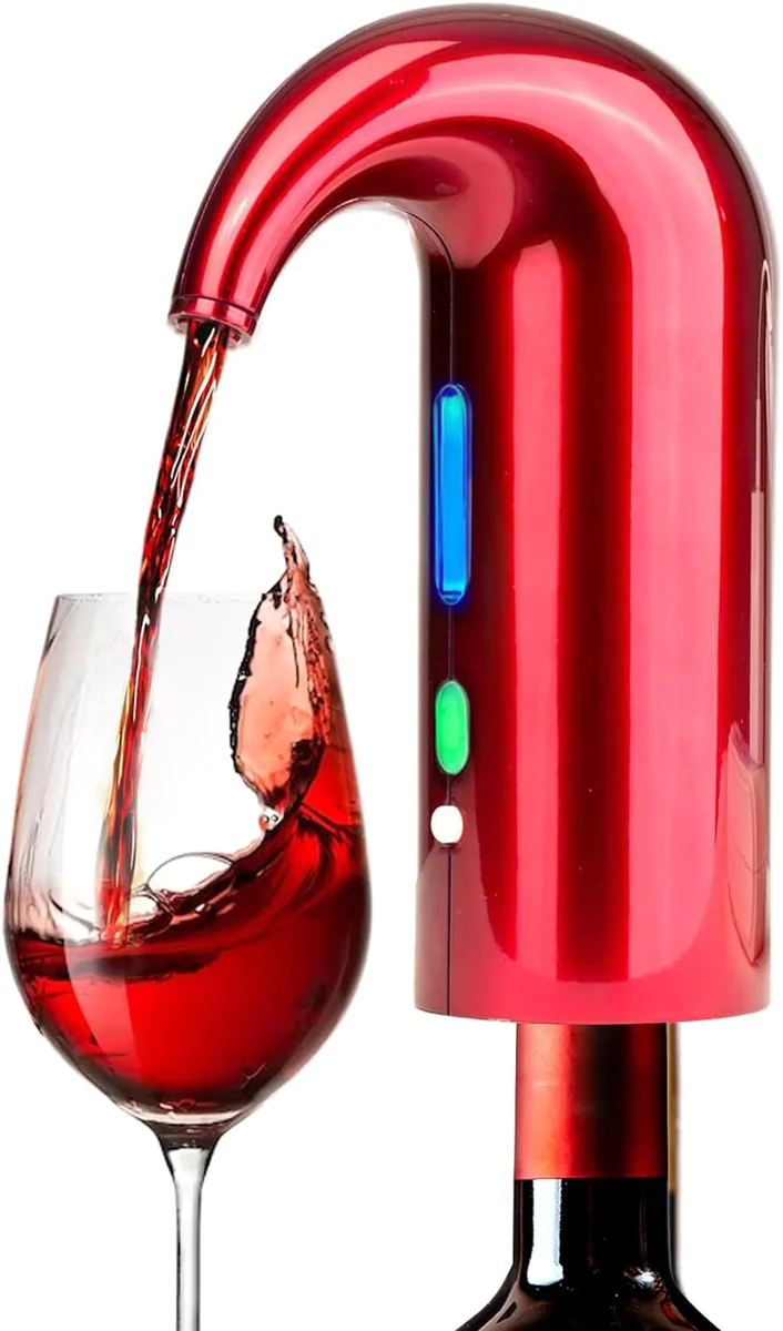 Aérateur distributeur à vin électrique rouge Vendos85