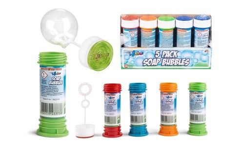 Bobletube med spill 5-pk