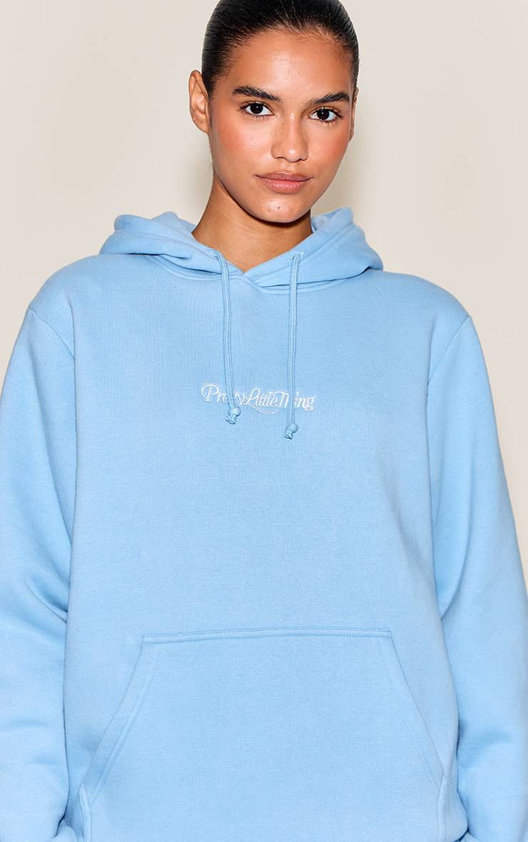 Bleu Layette Sweat À Casynthétiqueche Oversize Brodé Crème Beurre