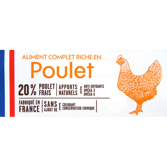 Croquettes Chiot moyenne & grande taille au poulet avec céréales 12kg