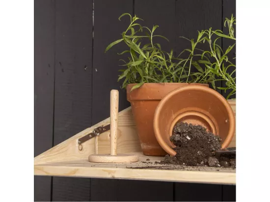Table murale rabattable en bois