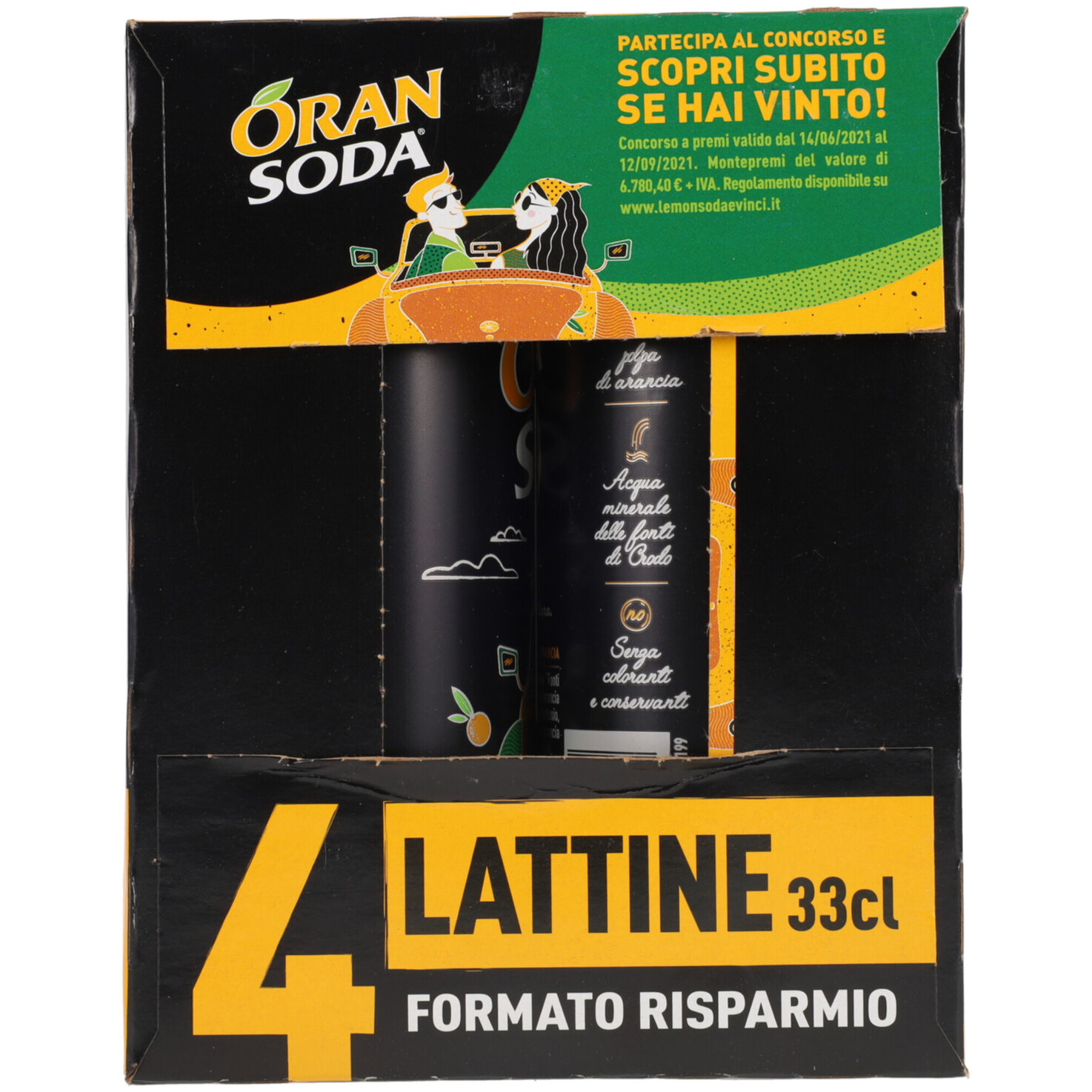 Oran Soda l'Aranciata 4x33cl -132cl