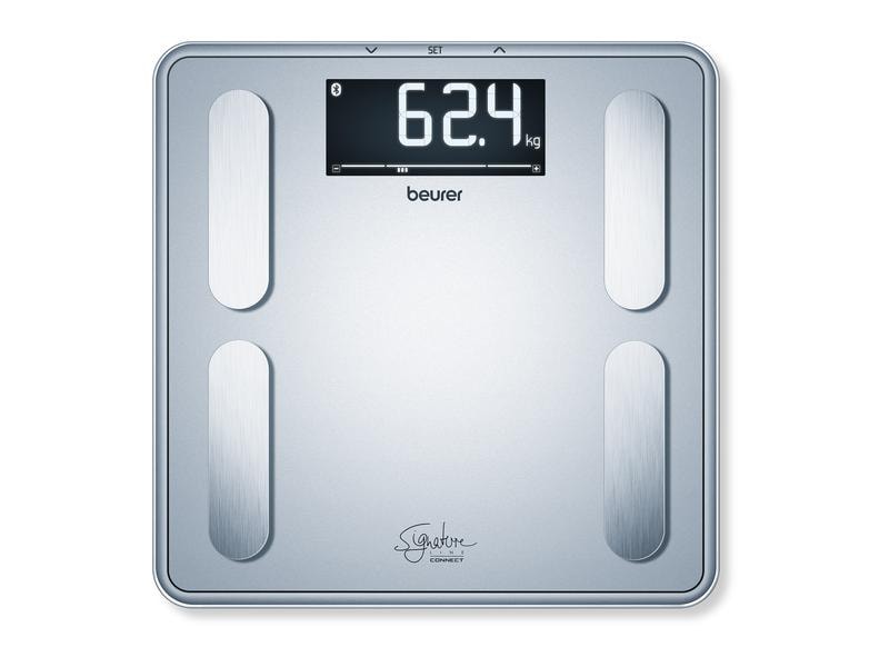 Beurer Körperanalysewaage BF 405 Signature Line, Silber Diagnosewaage